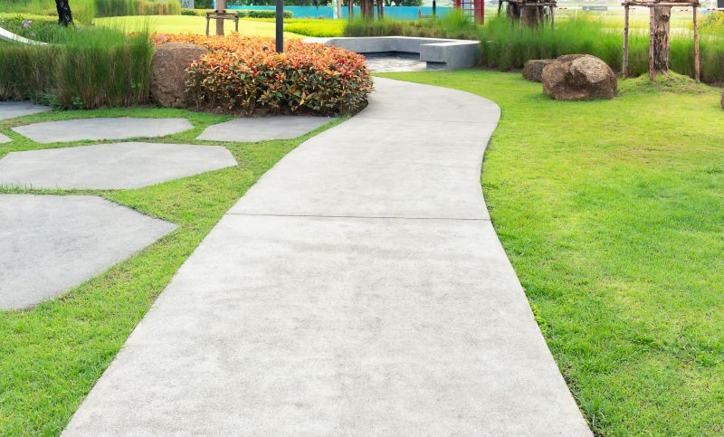 Outdoor Concrete Walkway